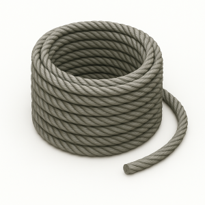 Канат двойной свивки многопрядный ЛК-Р 27 мм ГОСТ 16828-81 в наличии в Пскове