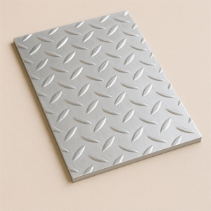 Алюминиевый рифленый лист даймонд 1,2х1000х2000 мм АМц в наличии в Пскове