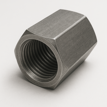 Гайка соединительная хромированная Ст3 М6 мм DIN 6334 в наличии в Пскове