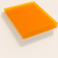 Сотовый поликарбонат 4х2100х12000 мм бронзовый 42%