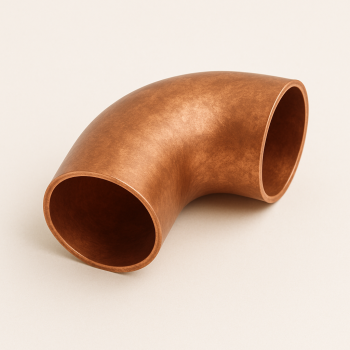 Отвод двухраструбный медный 45° 27,4 мм Cu-DHP ГОСТ 32590-2013 в наличии в Пскове